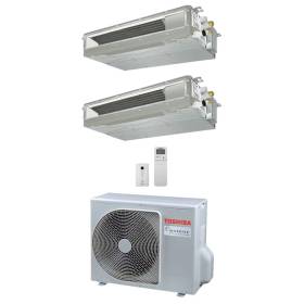 Climatizzatore Toshiba canalizzato dual 10+16 btu inverter R32