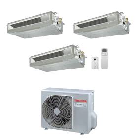 Climatizzatore Toshiba canalizzato trial 7+13+13 btu inverter R32