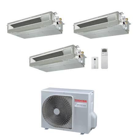 Climatizzatore Toshiba canalizzato trial 7+10+16 btu inverter R32