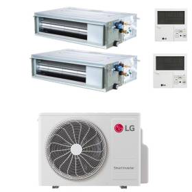 Climatizzatore canalizzato con inverter LG dual split 9000+9000 btu A+++ MU3R21 R32
