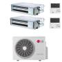 Climatizzatore canalizzato con inverter LG dual split 9000+18000 btu A+++ MU3R21 R32