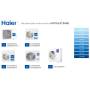 Climatizzatore Haier Canalizzabile Slim Bassa Prevalenza quadri split 9000+12000+12000+12000 Btu inverter R32 A++ 4U85S2SR5FA