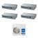 Climatizzatore Haier Canalizzabile Slim Bassa Prevalenza quadri split 9000+12000+12000+12000 Btu inverter R32 A++ 4U85S2SR5FA