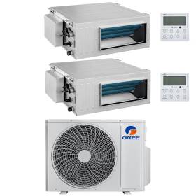 Climatizzatore canalizzabile Gree dual split 9000+9000 A++ R32 inverter GWHD(21)NK6OO Wifi