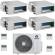 Climatizzatore canalizzabile Gree quadri split 9000+9000+9000+9000 A++ R32 inverter GWHD(28)NK6OO Wifi
