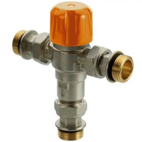 Miscelatore termostatico per impianti solari con valvole di non ritorno – max 110°C